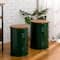 Glitzhome® Metal Storage Accent Table with Solid Wood Lid Set